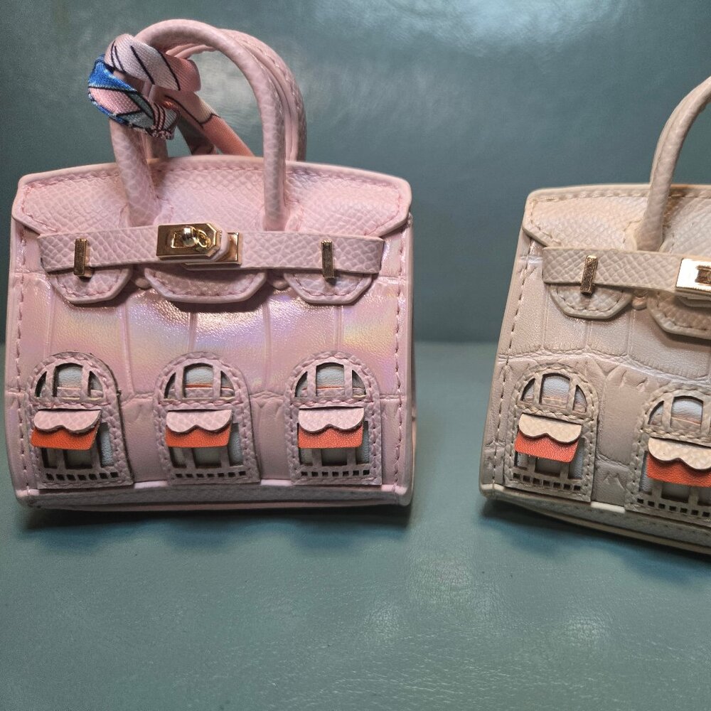 Mini House Purse Charms in Various Colors & Textures
